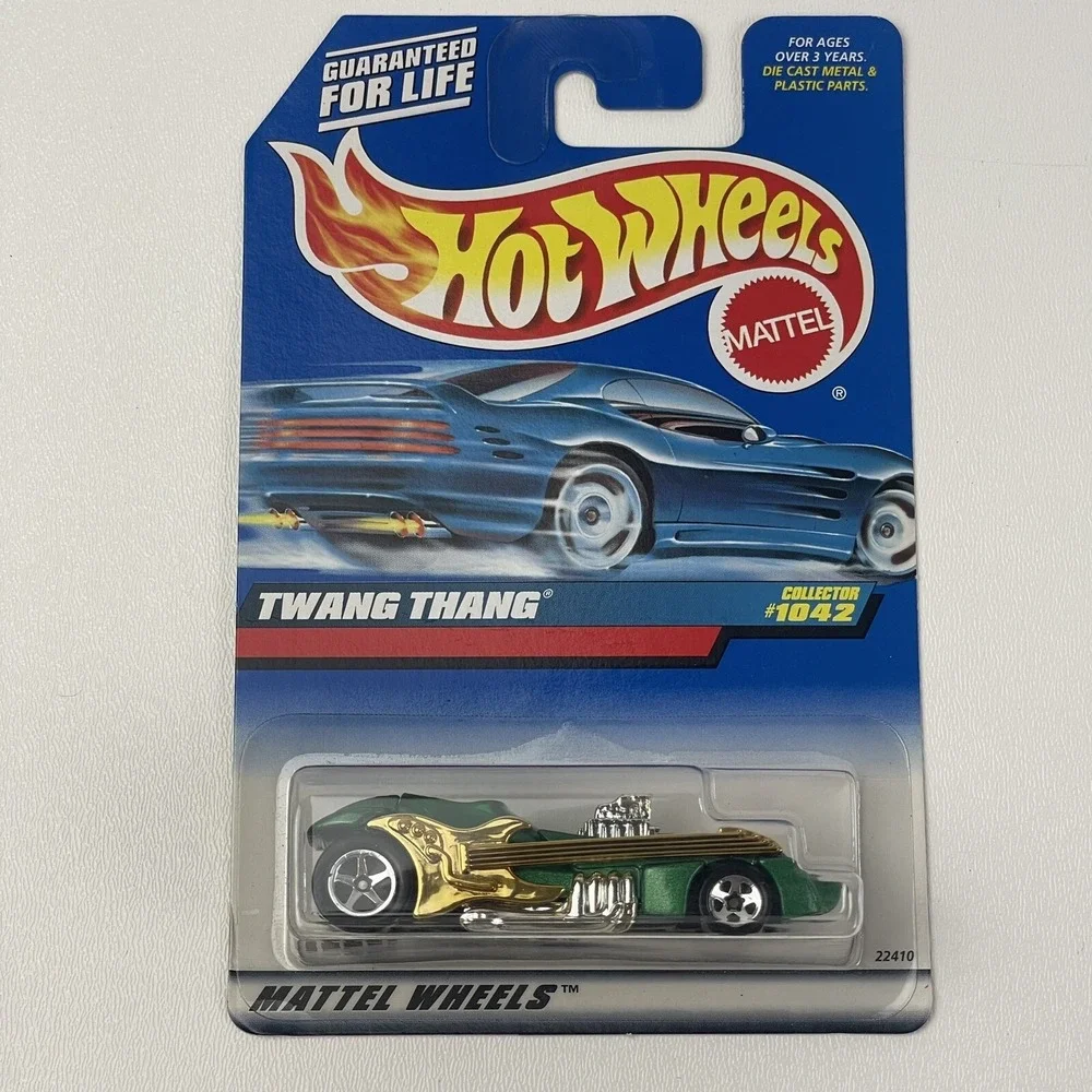 1998 Hot Wheels Twang Thang Green Gold Die Cast 1042 Mattel